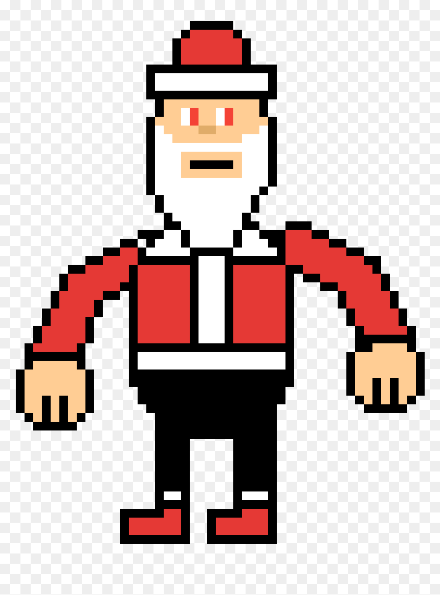 8 Bit Birthday Cake, HD Png Download - santa png