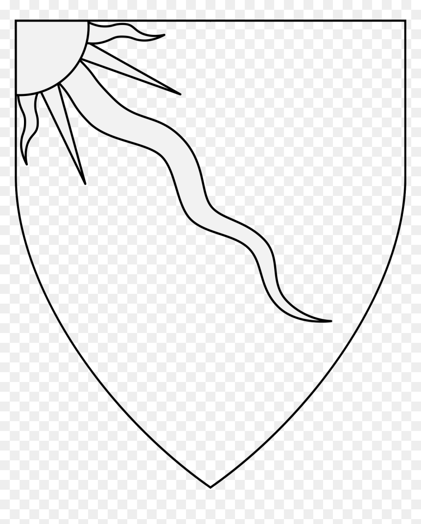 Line Art, HD Png Download - sun rays png