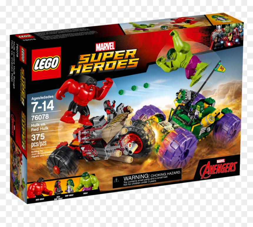Hulk Vs Red Hulk Lego Set, HD Png Download - hulk png