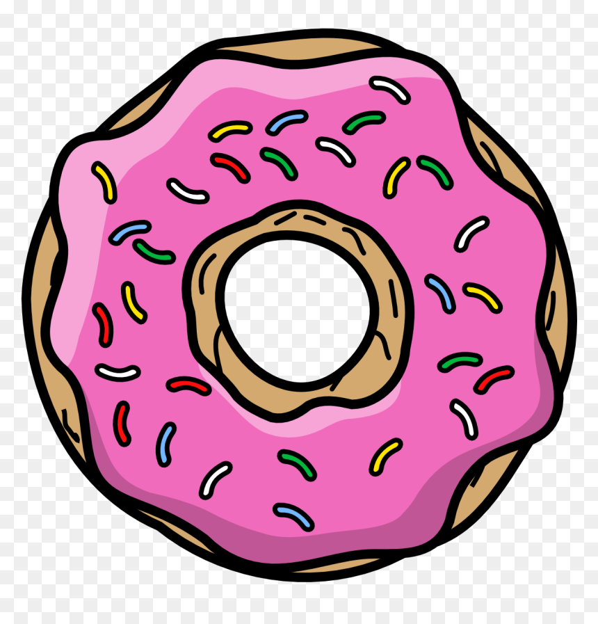 Donut Simpson Png, Transparent Png - donut png