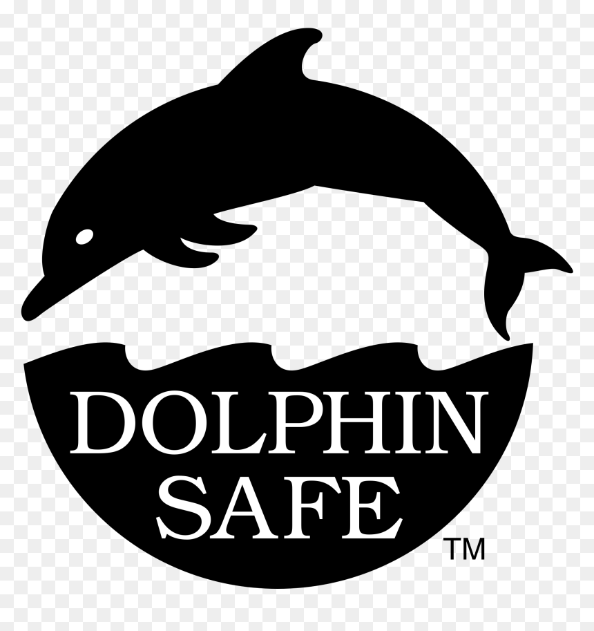 Dolphin Safe Logo, HD Png Download - dolphin png