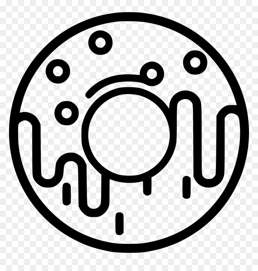 Black Donut Png, Transparent Png - donut png
