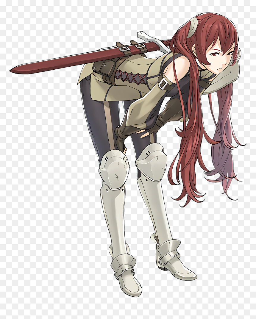 Severa Fire Emblem, HD Png Download - anime girl sitting png
