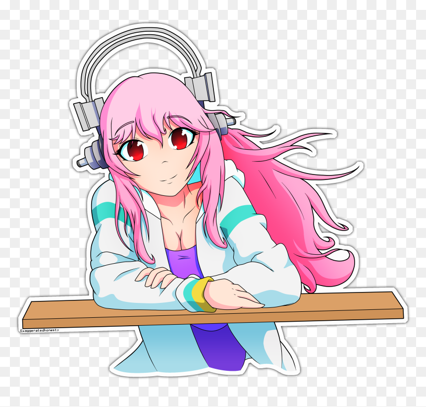 Cartoon, HD Png Download - anime girl sitting png