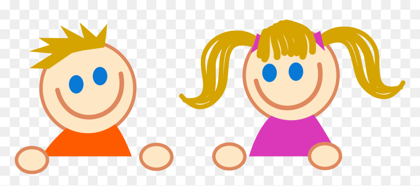 Stick Figure Children, HD Png Download - happy children png