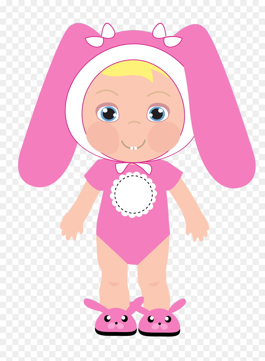 Cute Clipart For Baby Girl, HD Png Download - cute baby png