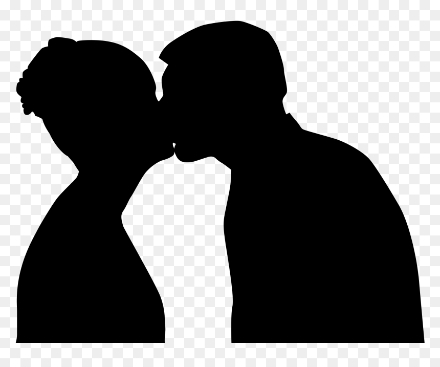 People Kissing Clipart, HD Png Download - kissing lips png