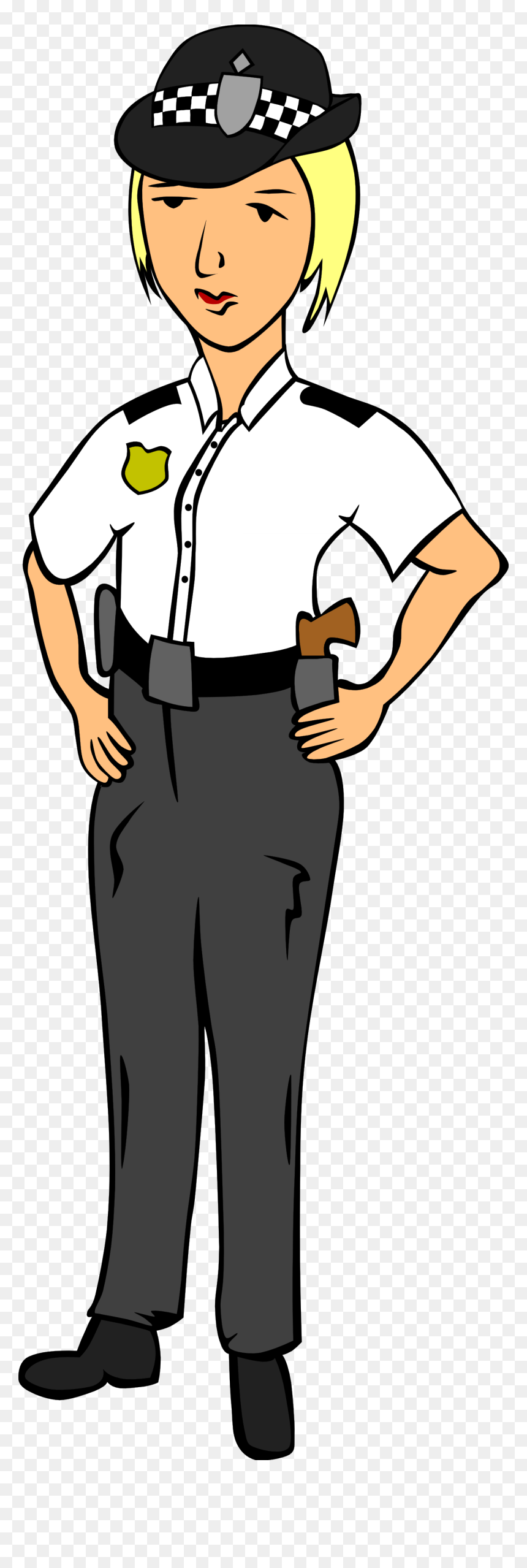 Police Woman Clipart Uk, HD Png Download - police man png