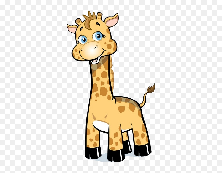 Giraffe Cartoon Cute Transparent, HD Png Download - cute baby png