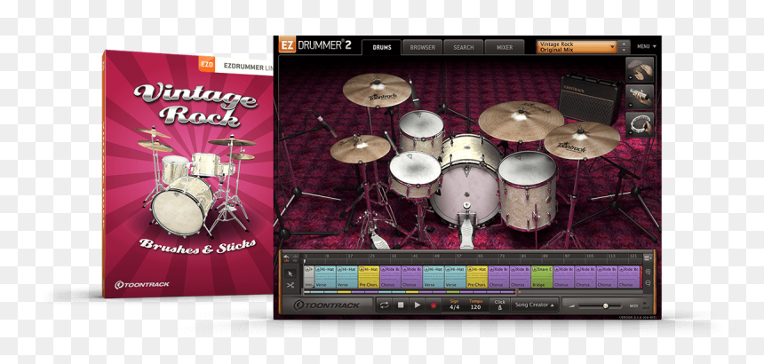 Toontrack Ezdrummer 2, HD Png Download - bundle of sticks png