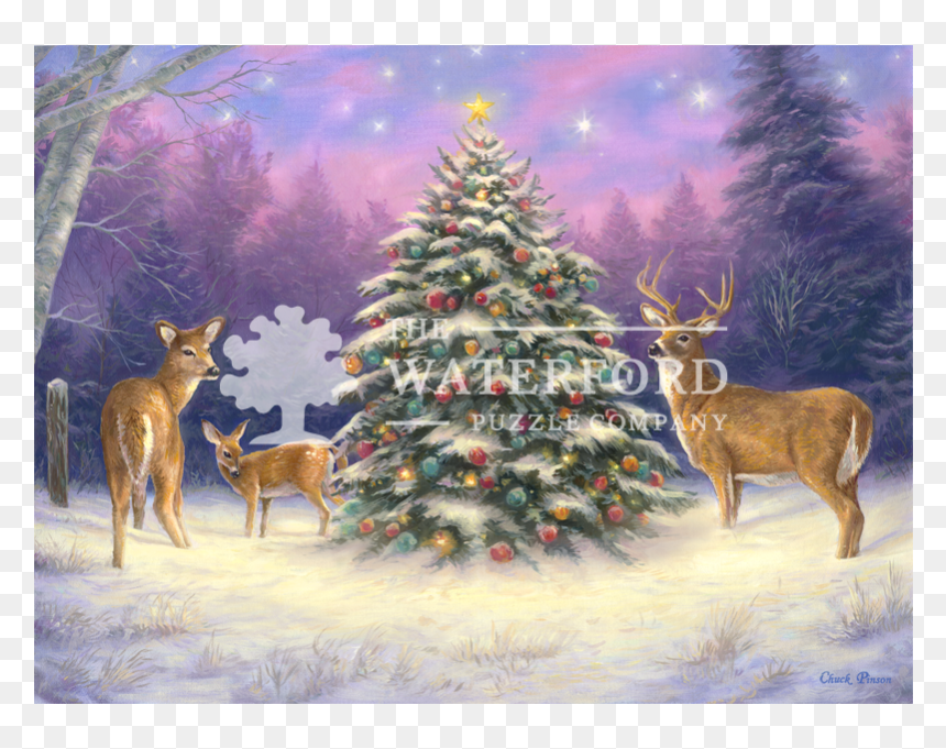 Christmas Images With Deer, HD Png Download - christmas deer png