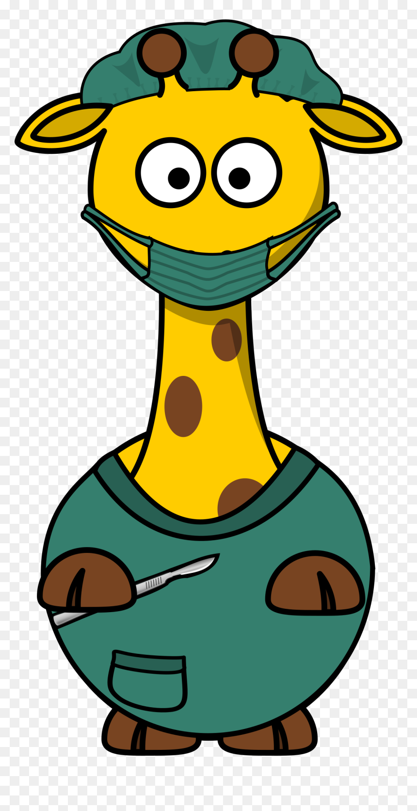 Cartoon Clipart Animals, HD Png Download - giraffe cartoon png