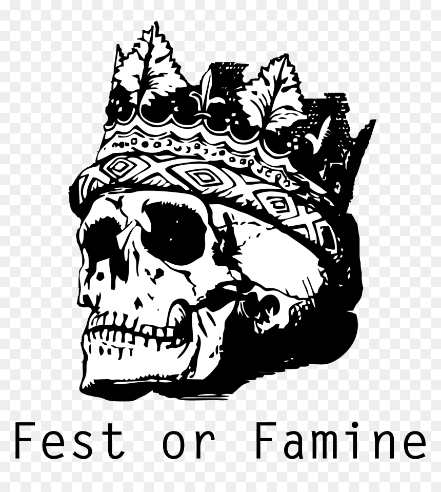 Skull With Crown Transparent, HD Png Download - throw blanket png