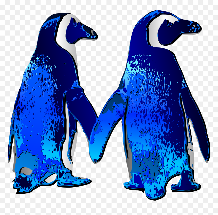 Penguins In Love Hd Png, Transparent Png - throw blanket png