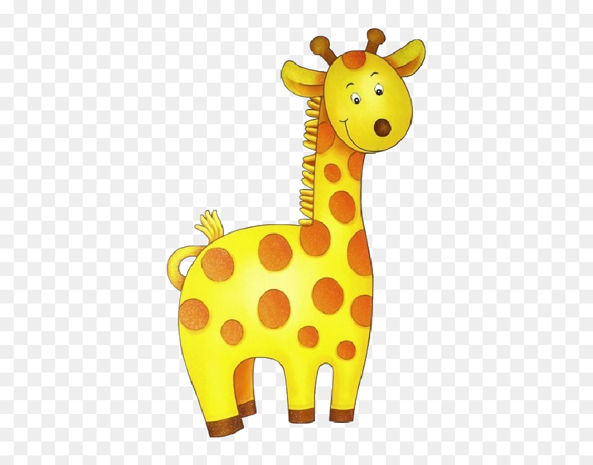 Baby Toy Giraffe Clipart, HD Png Download - giraffe cartoon png