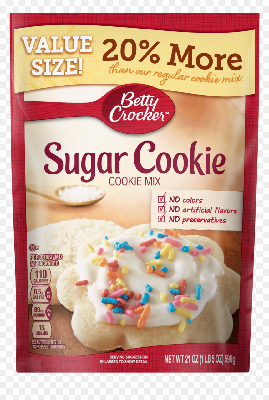Betty Crocker Sugar Cookie Mix 17.5 Oz, HD Png Download - sugar cookie png