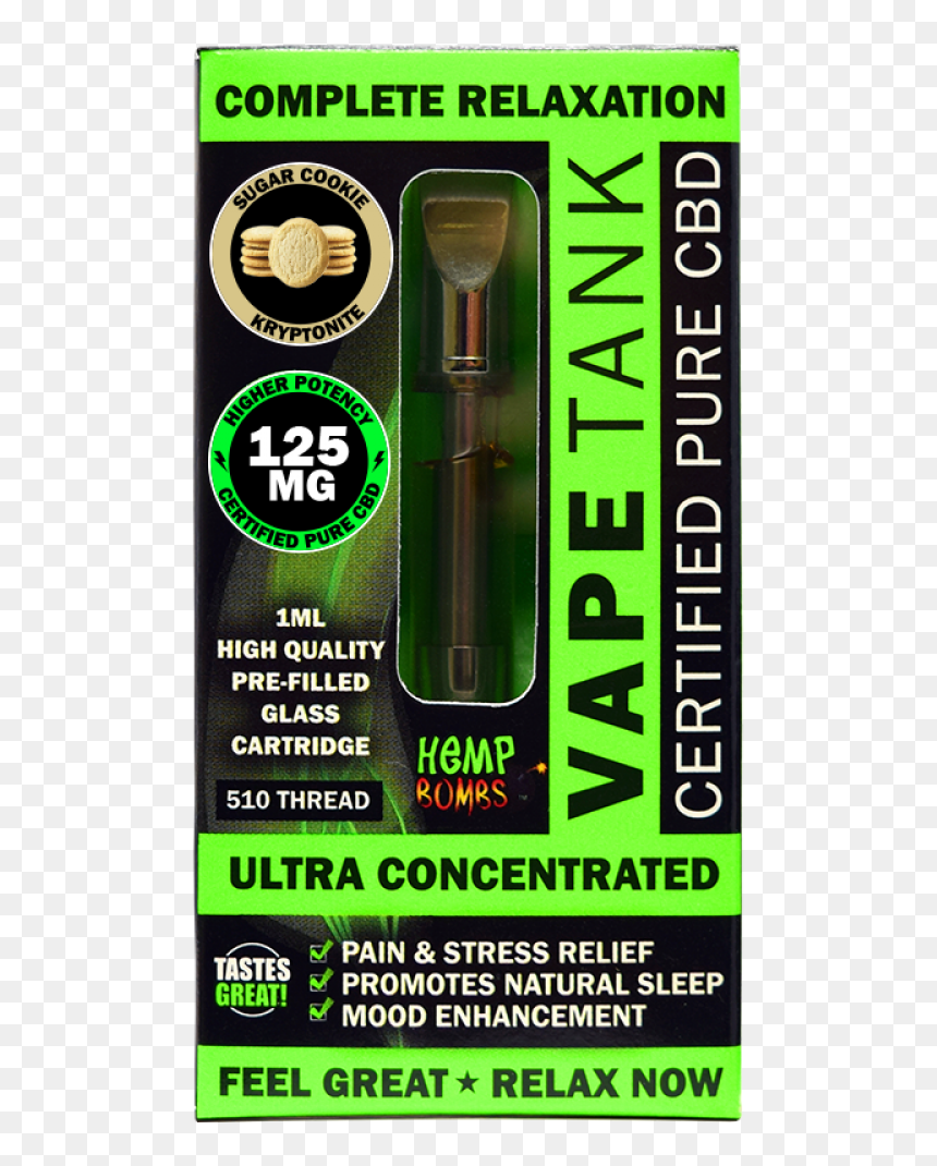 Hemp Bombs Vape Tank, HD Png Download - sugar cookie png
