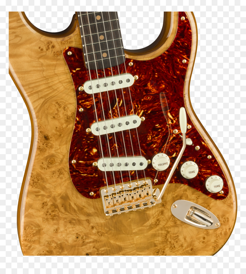 Fender Stratocaster Flamed Maple Top Natural, HD Png Download - bajo sexto png