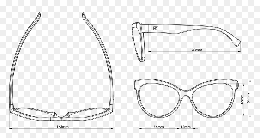Line Art, HD Png Download - cat eye glasses png