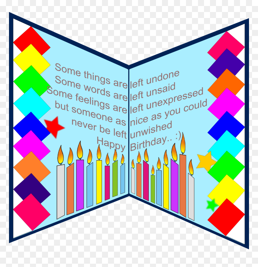 Graphic Design, HD Png Download - birthday card png