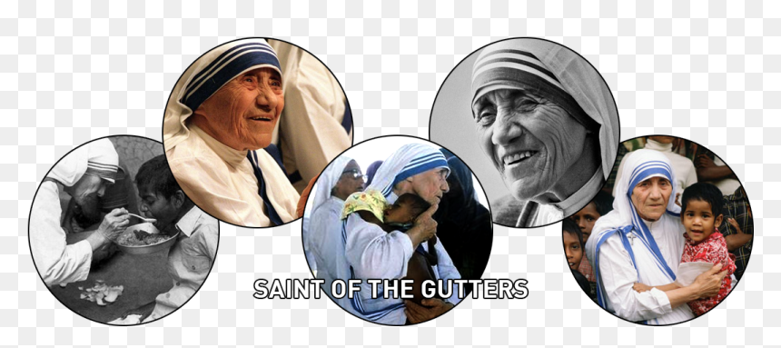 Mother Teresa Helping The Poor, HD Png Download - mother teresa png