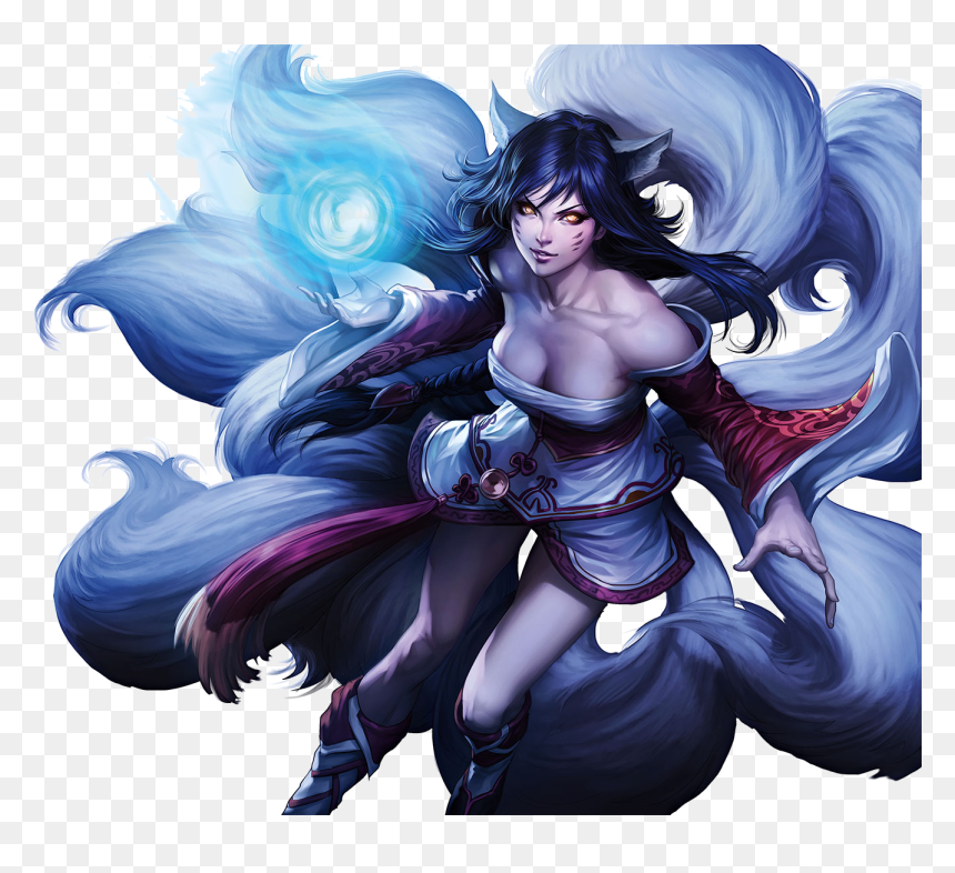 League Of Legends Ahri Art, HD Png Download - league of legends ahri png