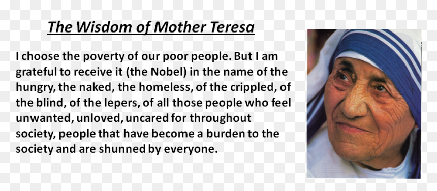 Mother Teresa, HD Png Download - mother teresa png