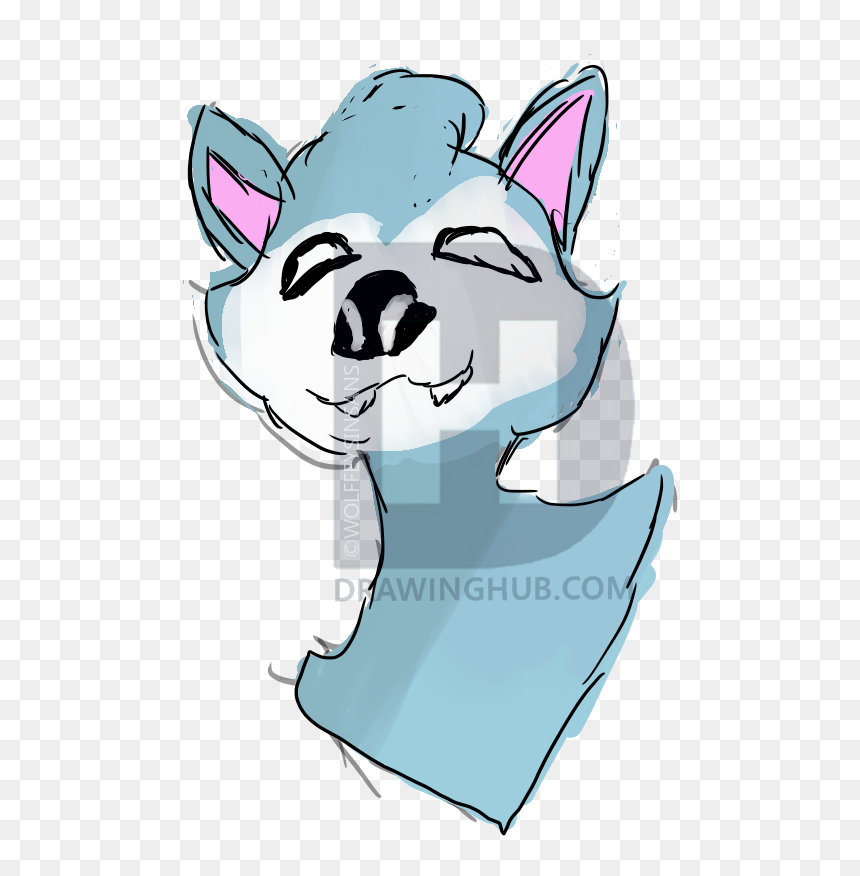 Cartoon, HD Png Download - wolf drawing png