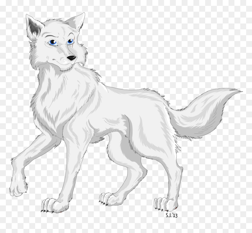 Dog, HD Png Download - wolf drawing png