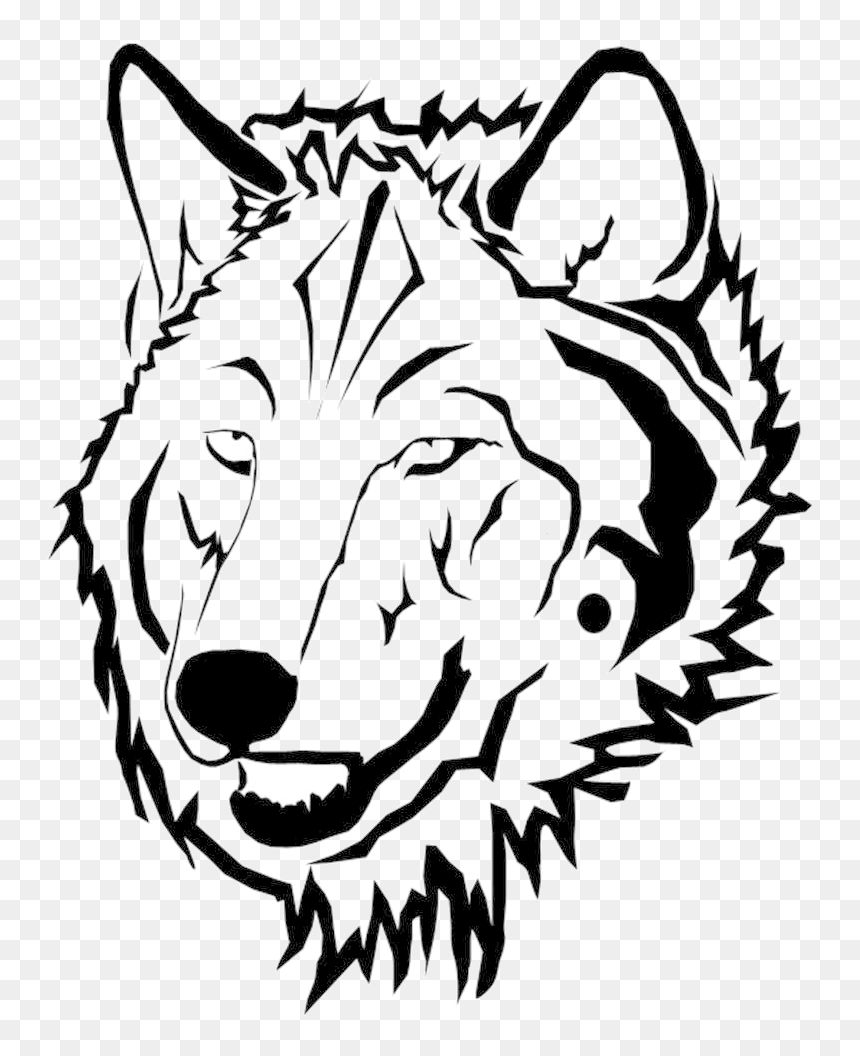 Coloring Book, HD Png Download - wolf drawing png