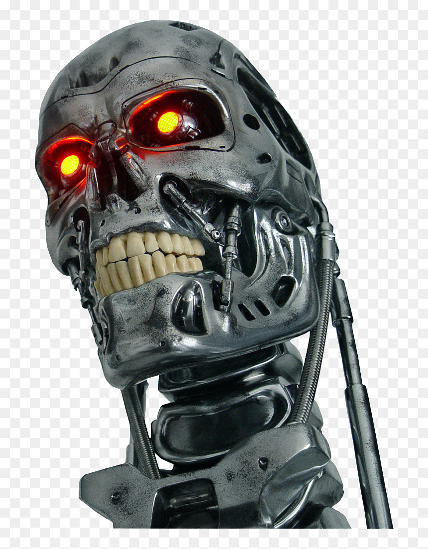 Robot Skull, HD Png Download - terminator skull png