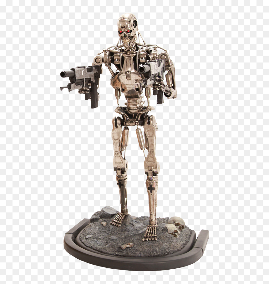 Sideshow Terminator Life Size Statue, HD Png Download - terminator skull png