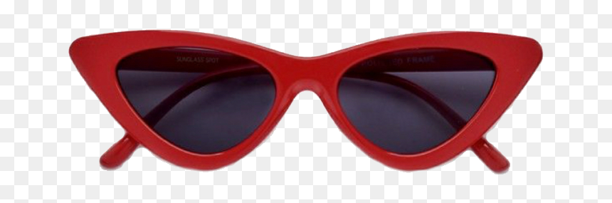 Red Sunglasses Cat Eye, HD Png Download - oakley sunglasses png