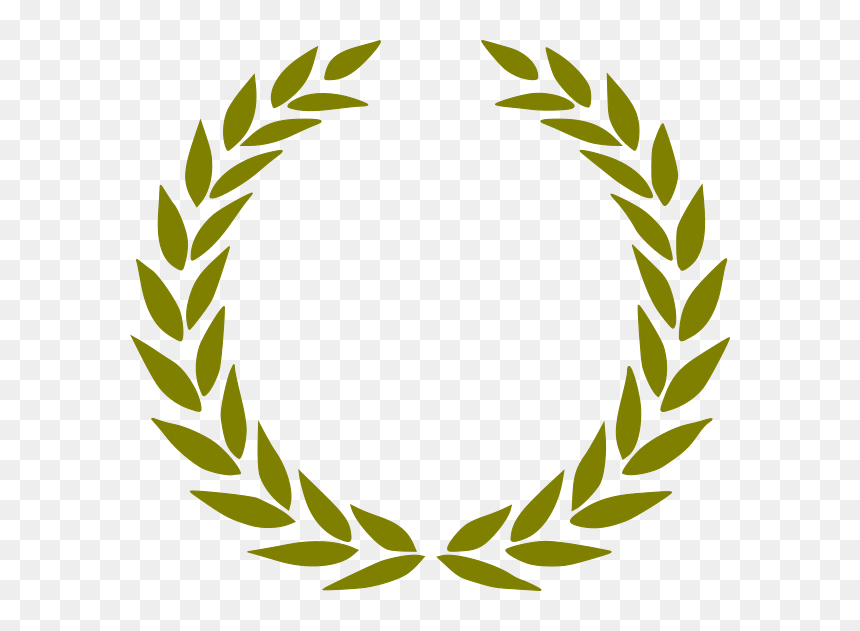 Laurel Wreath Png Gold, Transparent Png - olive branches png