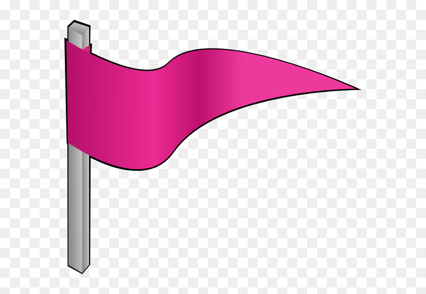 Transparent Flag Clipart Png - Pink Flag Clipart, Png Download - waving american flag clip art png