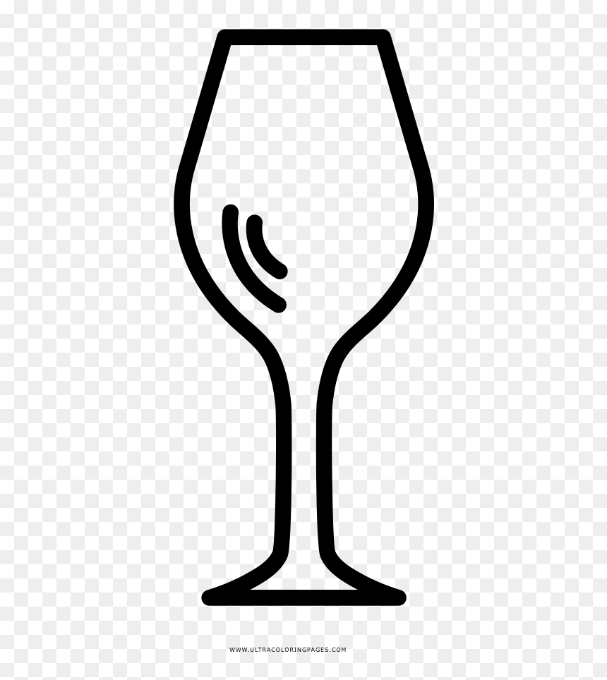 Copa De Vino Página Para Colorear - Champagne Stemware, HD Png Download - copa de vino png