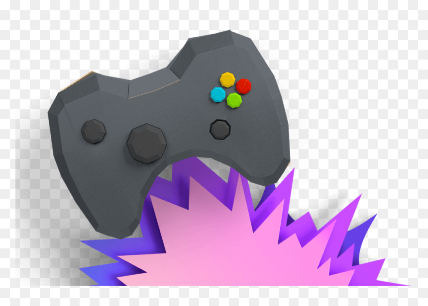 Game Controller, HD Png Download - purple explosion png