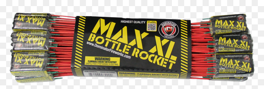 Dominator Max Xl Bottle Rockets - Label, HD Png Download - firework rocket png