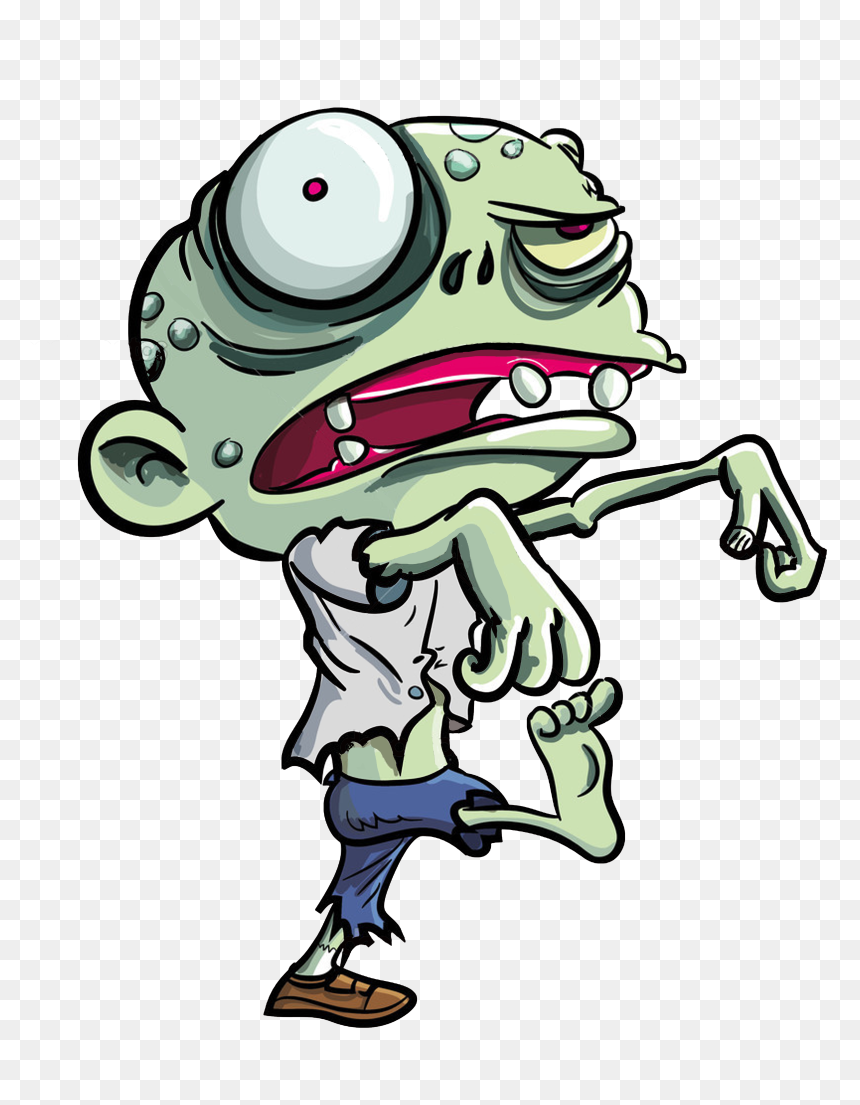 Related Clip Arts - Zombie Cartoon, HD Png Download - cartoon zombie png