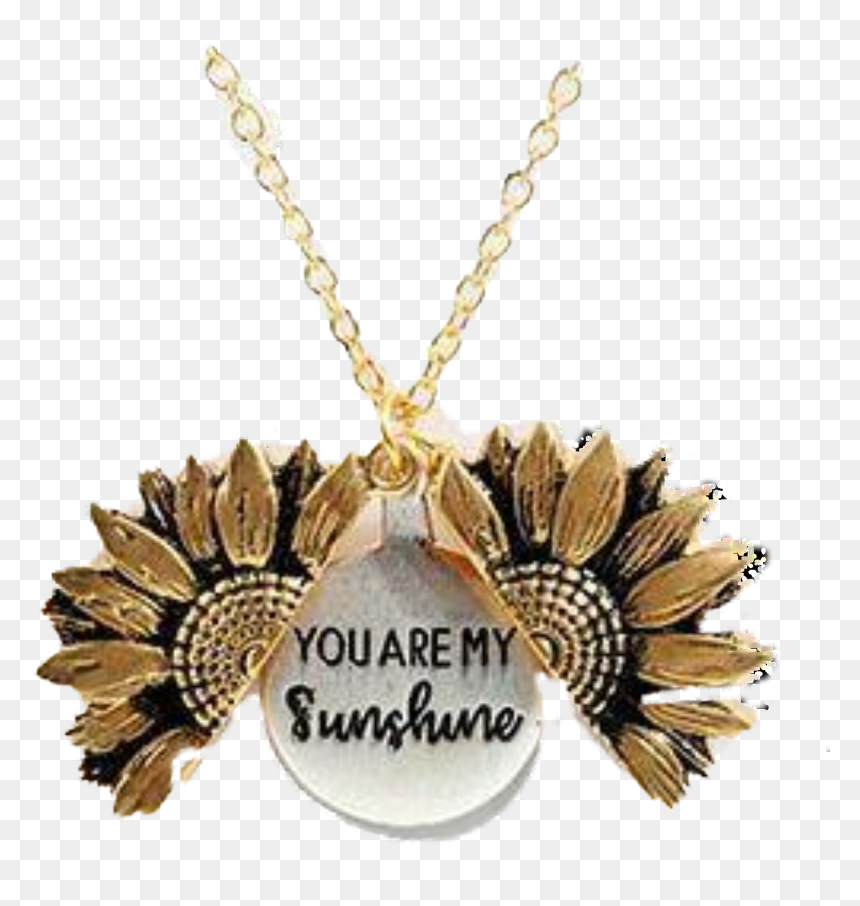 Body Colorz You Are My Sunshine Open Locket Sunflower - You Are My Sunshine Sunflower Necklace, HD Png Download - you are my sunshine png