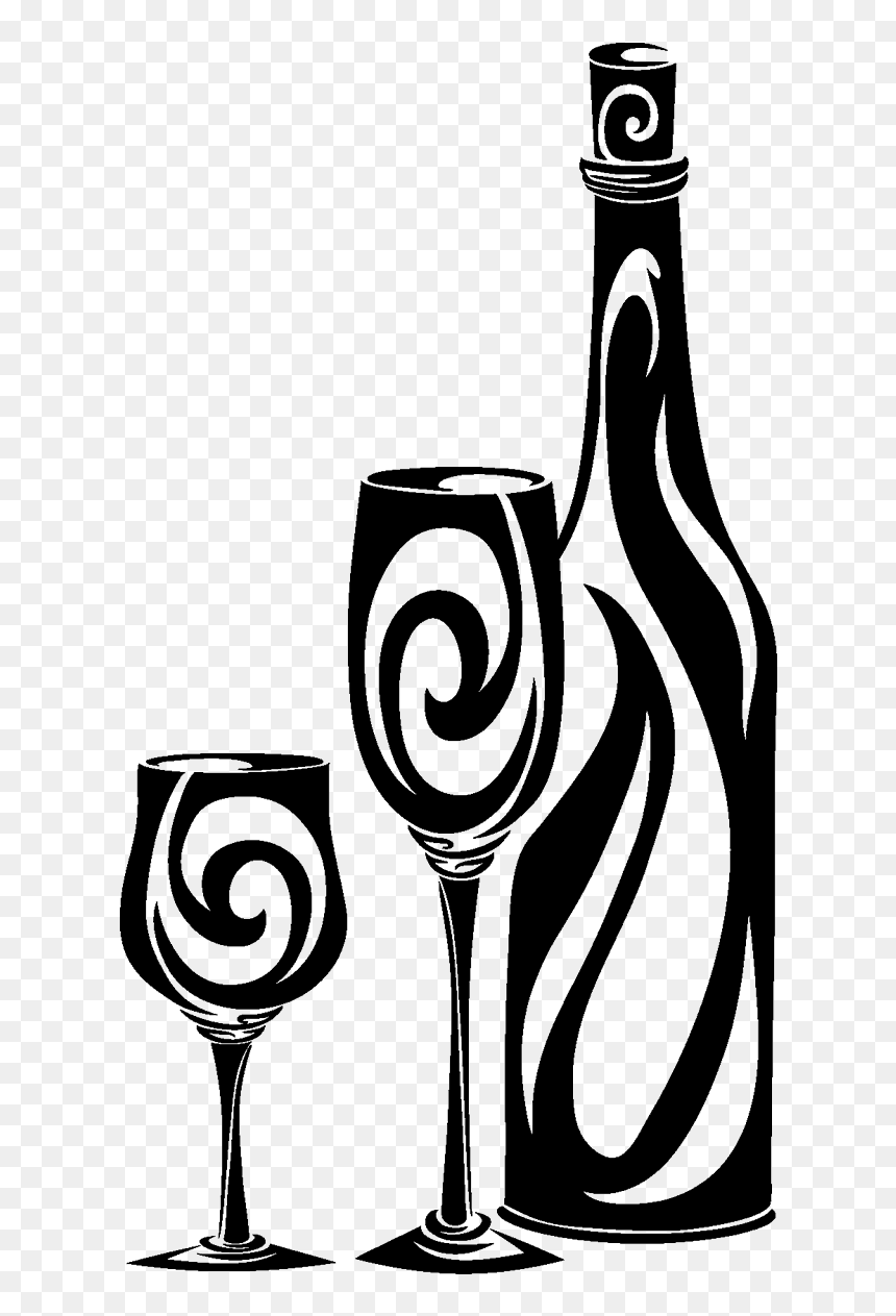 Bottle, HD Png Download - copa de vino png