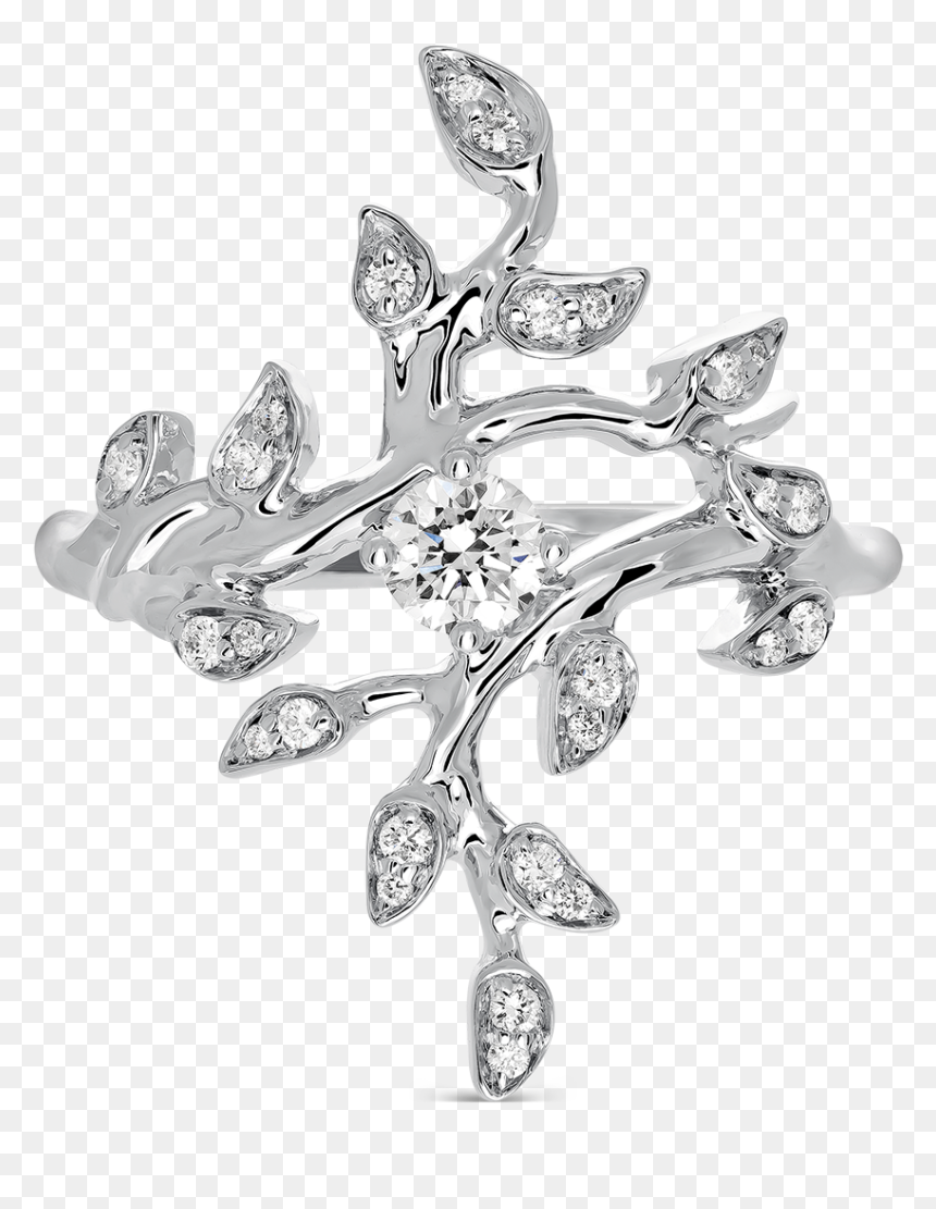 White Gold Ring, So17159-igd020 - Bling-bling, HD Png Download - gold diamond png