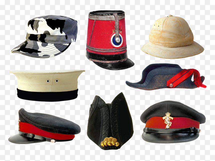 Kids Dressing Up Hats, HD Png Download - military hat png