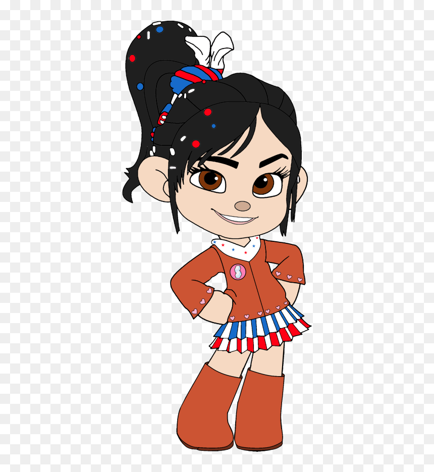Vanellope Von Schweetz Cartoon, HD Png Download - teletubby png