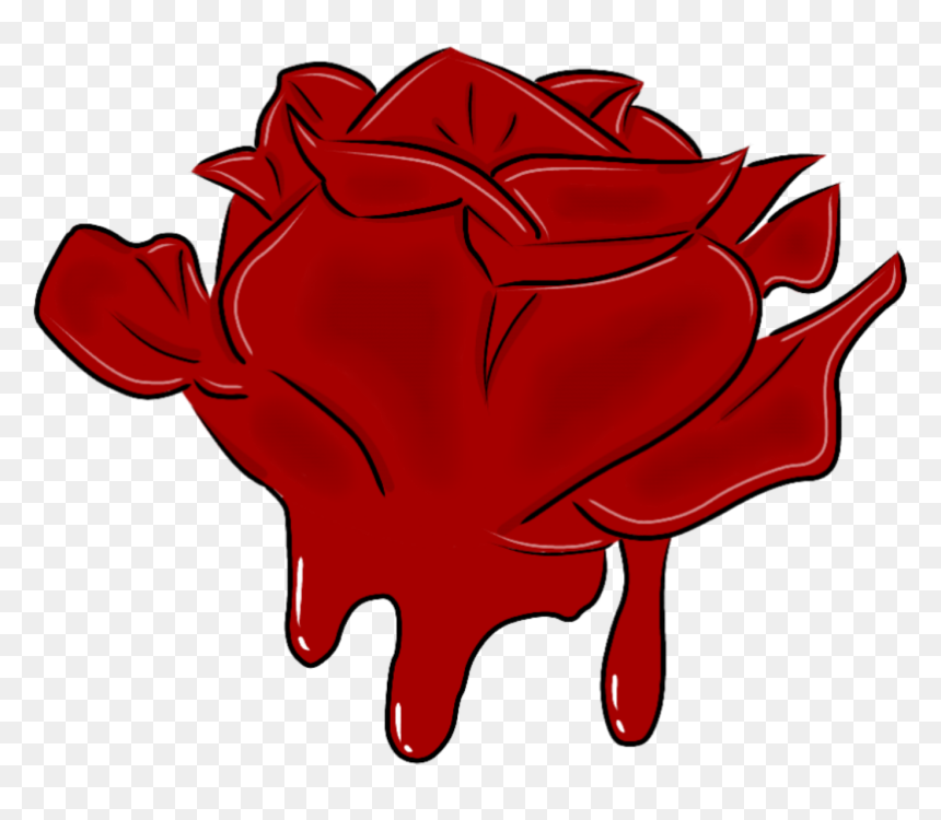 Garden Roses, HD Png Download - bloody rose png