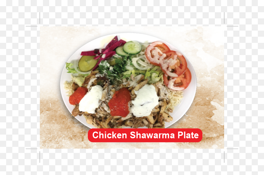 Chicken Shawarma Plate - Taco, HD Png Download - shawarma png