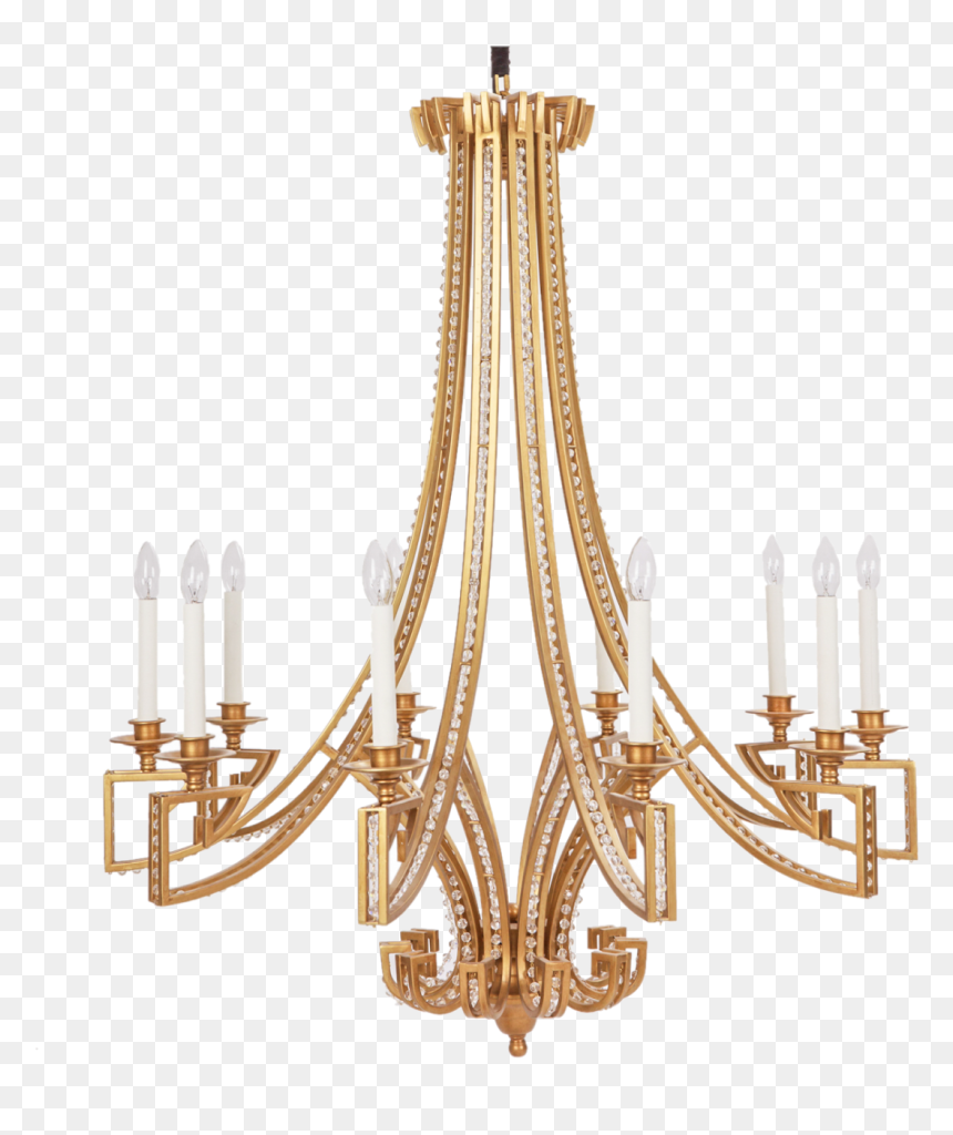 Maxim Chandelier, Matt Gold - Chandelier, HD Png Download - gold chandelier png