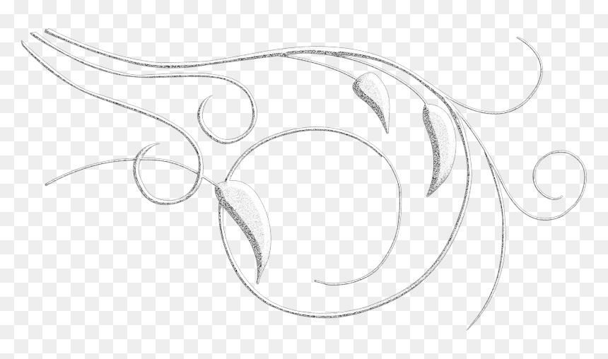 #lucymy #corner #curls #swirls #white #bber #black - Sketch, HD Png Download - corner swirls png
