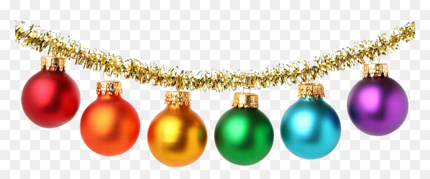 Baubles Png Transparent Image - Transparent Background Christmas Balls Png, Png Download - christmas divider png