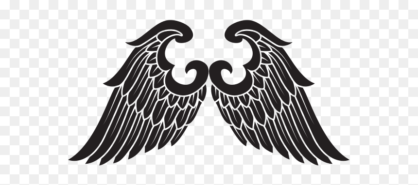 Wings Silhouette Outline - Eagle, HD Png Download - wings silhouette png
